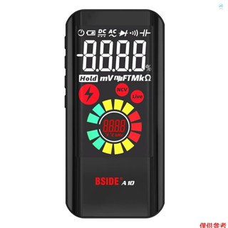 Crtw BSIDE A10迷你數字萬用表NCV多功能測試儀電壓表交直流電壓電阻電容頻率二極體測量