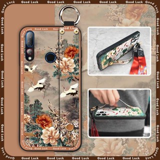質感國潮HTC Desire 19 Plus/D19+手機殼防塵全包中年創意中國風新款掛繩散熱錦鯉支架媽媽指環新中式