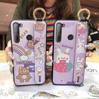 個性防塵HTC D20 Pro/Desire 20 Pro手機殼情侶指環質感散熱男女款動漫矽膠支架奢華可愛掛繩卡通腕帶
