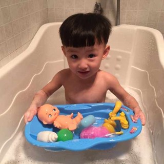 洗髮椅 洗頭槽 噴水浴盆兒童模擬過家家玩具男女孩洗澡嬰兒小孩娃娃戲水組合套裝