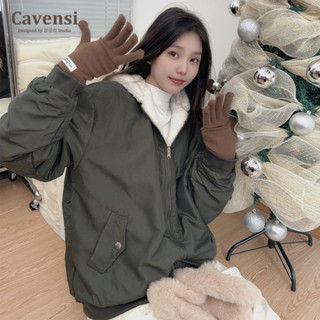 【Cavensi】100kg可穿 實拍4色 雙面連帽外套 兩用可穿 外套女 絨毛外套 羊羔毛絨 大尺碼秋冬外套 A171