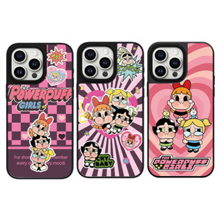 磁吸 鏡面 飛天小女警 適用於蘋果 iPhone 16 pro max 15 plus 13 12 14 手機殼 卡通