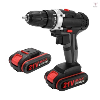 Toyutw)21v多功能電動衝擊無繩電鑽大功率鋰電池無線充電手電鑽家用diy電動工具
