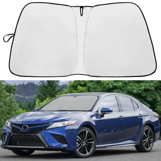 CAMRY 汽車擋風玻璃遮陽罩適用於豐田凱美瑞 2019 2020 2021 2022 2023 汽車前窗遮陽板防紫外線
