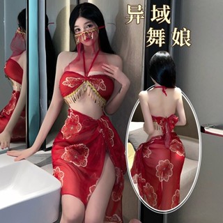 情趣內衣 性感睡衣 高開叉性感套裝 大碼透視古風免脫製服武媚娘國風旂袍 角色扮演製服誘惑套裝