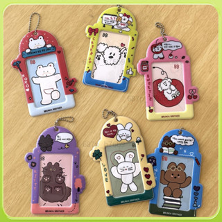❤新品❤韓國ins可愛卡通動物3寸追星小卡卡套飯卡校園卡公交卡收納保護套