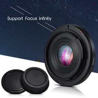 Fd-eos 鏡頭卡口適配器相機鏡頭轉接環,帶光學玻璃對焦 Infinity FD 鏡頭至 EOS EF 卡口機身,適用