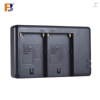 Fb NP-F550 相機電池充電器 2 通道 Micro-USB 輸入,用於 F750/F770/F960/F970/