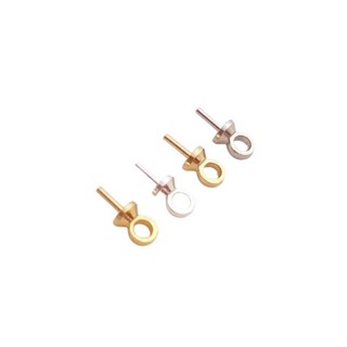 宏雲Hongyun-Ala新品-保色18K包金14k淺金純銀色半孔珍珠吊墜珠託花托diy手工飾品配件