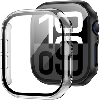 玻璃螢幕保護膜+保護殼適用於 Apple Watch 46mm 44mm 40mm 45mm 41mm 42mm 38m