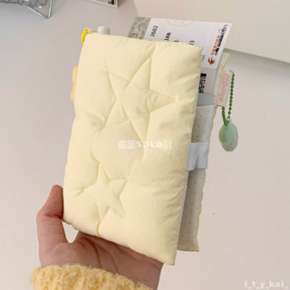 🚚臺灣出貨💳 韓系星星布藝護照夾ins少女心出國旅行機票銀行卡身份證件收納包 證件套 護照夾 旅行護照套 卡包