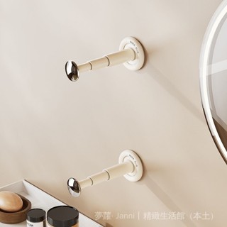 ✨臺灣出貨#衣架收納架掛鈎免打孔可伸縮陽臺浴室整理架神器掛衣服包包置物架