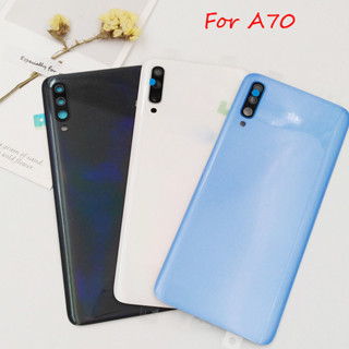 SAMSUNG 適用於三星 Galaxy A70 A 70 2019 背面電池蓋後面板後殼更換部件適用於 SM-A705