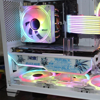 4090 ARGB 顯示卡支架 5V 3 針 VGA 支架 AURA SYNC 3090 3080 GPU 支架，定製電腦