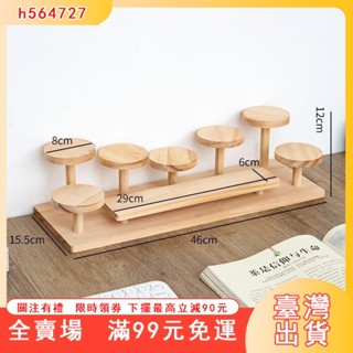 臺灣出貨 擺攤展示架階梯實木創意飾品擺件展示臺陳列架收納點心多肉ins