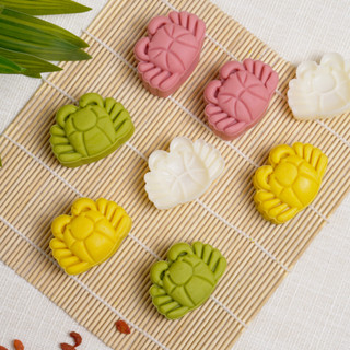 現貨 綠豆糕模具 月餅模具 大閘蟹月餅模具50g 手壓式家用綠豆糕 壓花點心 糕點烘焙輔食