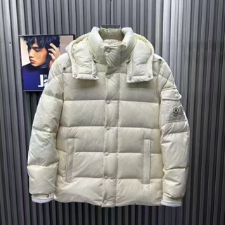 Moncler2025年冬季新款男女款連帽白鴨絨亮麵情侶保暖外套時尚休閒羽絨服 TFIS