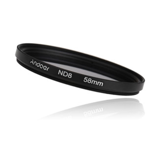 Andoer 58mm UV+CPL+FLD+ND(ND2 ND4 ND8) 攝影濾鏡套件套裝適用於佳能賓得數碼單反的紫