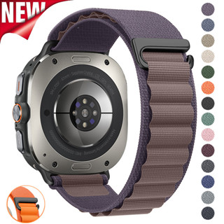 SAMSUNG Alpine Loop 錶帶相容三星 Galaxy Watch Ultra 47 毫米 D 形鉤扣尼龍運