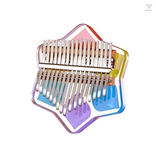 Kalimba 迷你拇指鋼琴 17 鍵便攜式樂器卡通可愛卡林巴拇指鋼琴音樂盒禮物初學者趣味派對旅行拇指鋼琴樂器