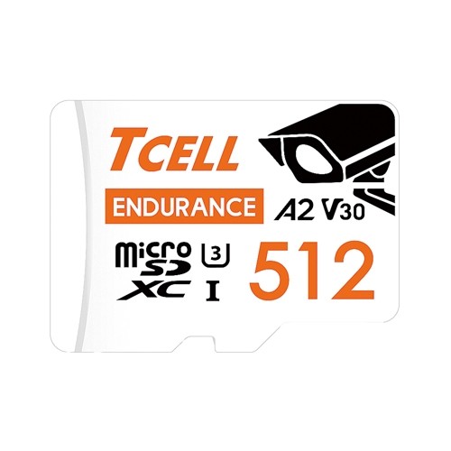 TCELL冠元 MicroSDXC UHS-I 512G A2U3監控專用記憶卡 綠風潮