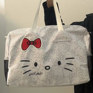 🔥限時下殺 HelloKitty旅行包卡通可愛行李箱大包包單肩凱蒂貓手提健身包斜挎 交換禮物
