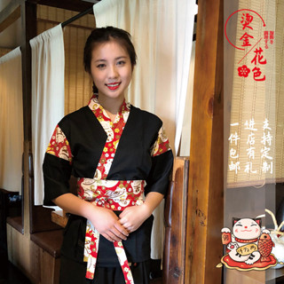 【日式制服】訂製浮世繪和風羽織日式料理服裝日式工作服壽司店服務員招財貓和服店員服飾選素雅煥新氣質