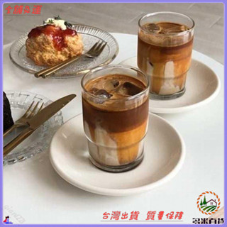 📜可開發票+免運費📢ins咖啡杯玻璃冷水杯奶昔杯 冰美式韓風拿鐵玻璃杯傢用簡約咖啡杯