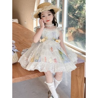 25-05 新品直髮 熱賣 【店鋪熱銷】女童蘿莉塔公主裙綠野仙蹤夏裝2025新款兒童寶禮服紗裙洋氣洋裝