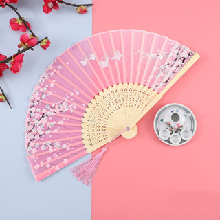 扇子摺扇古風中國風女版漢服旗袍舞蹈兒童學生夏日隨身摺疊小巧扇sanz514