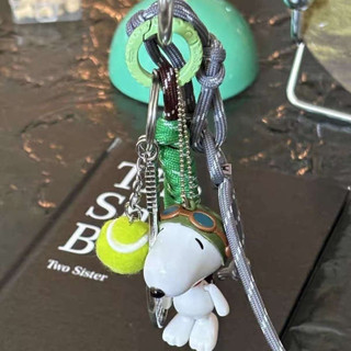 包包吊飾 可愛吊飾 原創設計飛行員Snoopy史努比miu風編織繩掛件包包配飾
