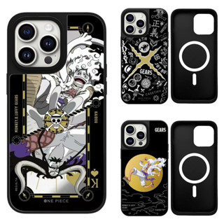 海賊王路飛 磁吸 鏡面 適用於蘋果iPhone 16 pro max 14 plus 13 12 15 手機殼 高階卡通