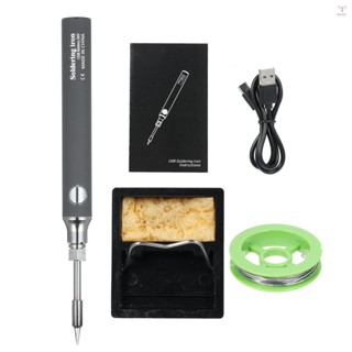 無繩烙鐵套件,usb 可充電迷你無繩烙鐵,5V 便攜式低壓焊筆,3 個溫度調節烙鐵工具套件,適用於小型焊錫