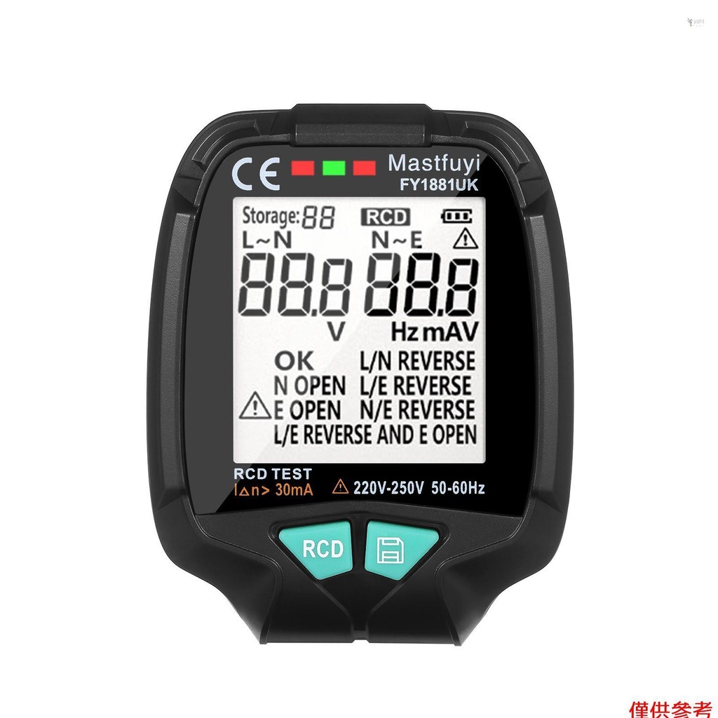Yoh mastfuyi 多功能插座測試儀帶數字液晶顯示器