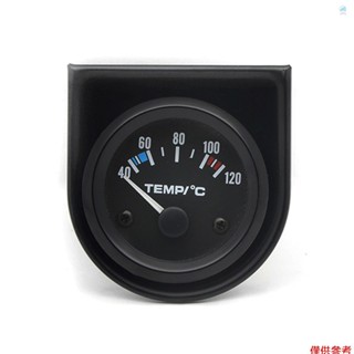 Crtw 2'' 52mm 帶傳感器的水溫計 1 / 8 ''NPT 12V 汽車水溫計帶 LED 數字背光汽車儀表工具