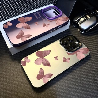 手機殼 Redmi K30 K40 K60 Ultra Note 8 Pro 13C 可愛外殼保護套防震金色蝴蝶蓋手機