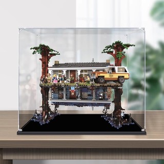 【定製諮詢】高透明亞克力展示盒適用於Lego樂高75810美劇怪奇物語 防塵罩明盒透明手辦模型盒 積木收納公仔展示櫃
