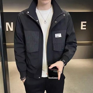 連帽工裝男士衝鋒衣夾克春秋季新款美式痞帥男生休閒外套上衣20250513
