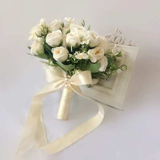 畢業花 畢業花束 韓式領證拍照手捧花新娘結婚婚禮仿真花拍照道具攝影手工混搭花束