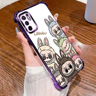 REDMI 適用於紅米 Note 10 5G 外殼軟矽膠電鍍 TPU 軟殼防摔卡通防震紅米 Note10 5G 手機殼手