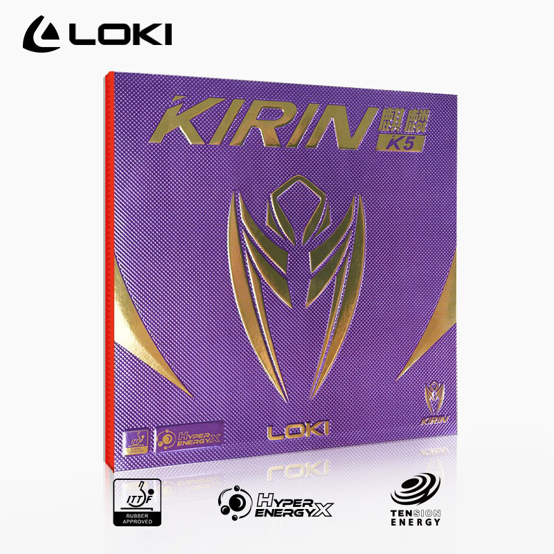 原裝 LOKI KIRIN K5 乒乓球橡膠不粘乒乓球橡膠高彈預設海綿