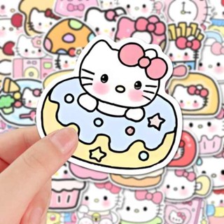 長條封口貼 封口貼 100可愛HelloKitty貼紙卡通kt貓三麗鷗貼畫diy裝飾小圖案新款凱蒂