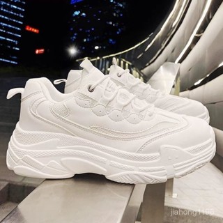 [size 36-45]夜光小白鞋 男女衕款 休閒運動老爹鞋 透氣網鞋 夏季帆布鞋 SJH