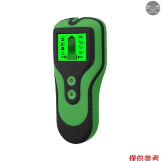 螺柱探測器牆壁掃描儀 3 合 1 金屬/電壓/螺柱探測器,帶 LCD 顯示屏,用於木材現場交流電線金屬螺柱檢測(綠色)