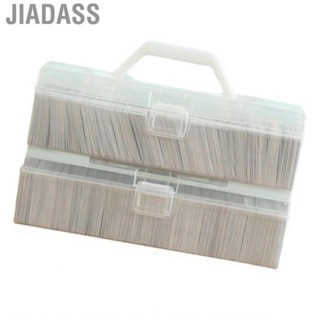 Jiadass 遊戲卡收納盒塑膠手持容量透明交易翻蓋大號