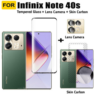 Infinix Note 40S 全覆蓋鋼化玻璃膜適用於 Infinix Note 40 Pro Plus 螢幕保護膜