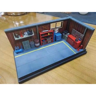 Model art 聯名Liberty 64 車庫場景貨架 64 汽車模型展示盒