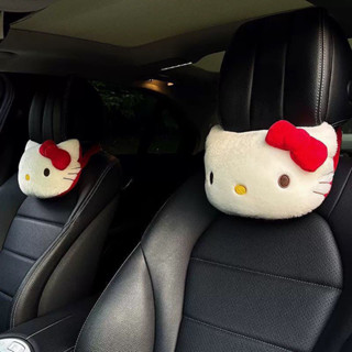 少女心卡通可愛凱蒂汽車車用頭枕KT咪護頸枕靠枕車用枕頭Girl Heart Cartoon Cute Katie Car