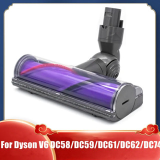 直接䮠動清潔頭渦輪地闆工具適用於戴森 V6 DC58 DC59 DC62 DC72 DC74 旋風無繩吸塵器頭刷