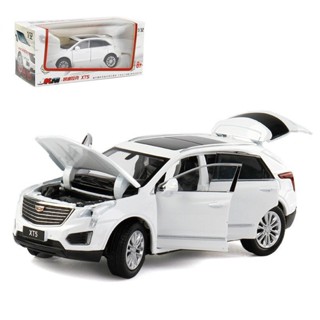 模擬汽車模型(盒裝)jkm 1:32凱迪拉克XT5閤金車模六開聲光模型玩具車823567車模 生日禮物 男生禮物